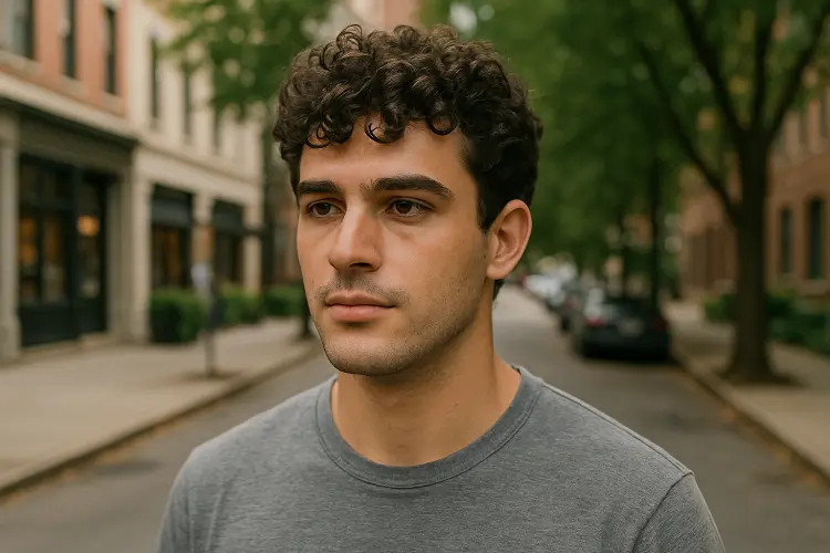 Model Rambut Keriting Pria yang Bikin Penampilan Simpel tapi Tetap Stylish