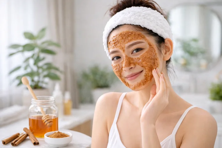 Mengatasi Komedo Membandel di Hidung - Masker Madu dan Kayu Manis: Eksfoliasi + Antibakteri