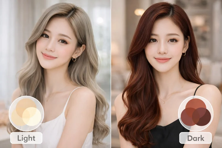 Pertimbangkan Intensitas Warna (Light vs Dark)