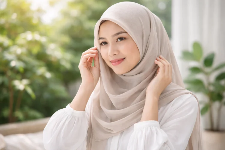 Pilih Hijab dengan Bahan yang Nyaman dan Breathable