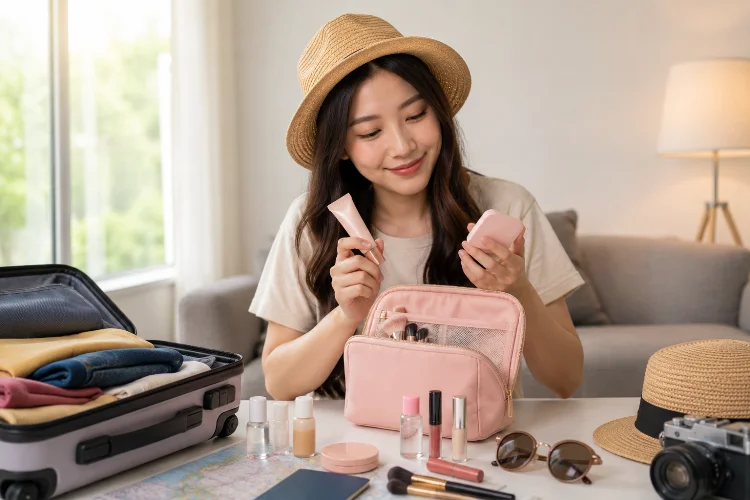 Tips Memilih Makeup untuk Travelling
